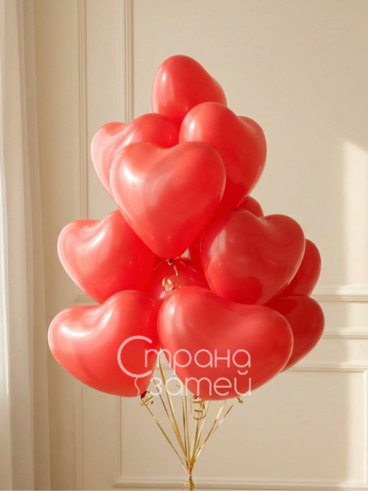 Photo_1769278136160 Фонтан Love 15 из 15 красных латексных шаров‑сердец, Нижний Новгород