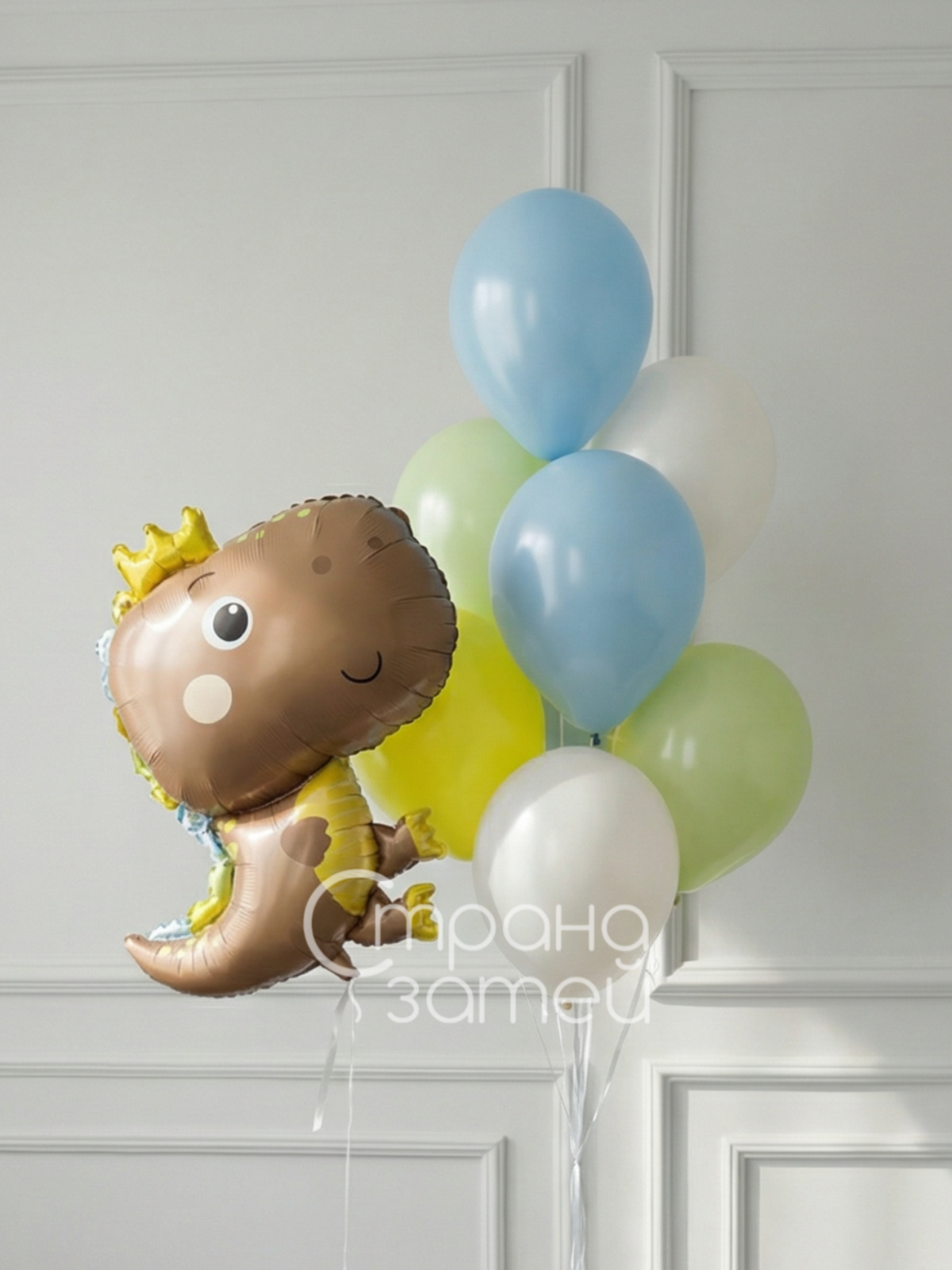 set-nezhnyj-dinozavrik-pastel-nizhniy-novgorod Сет шаров «Нежный динозаврик», для ребёнка, динозаврик и пастельные шары, Нижний Новгород