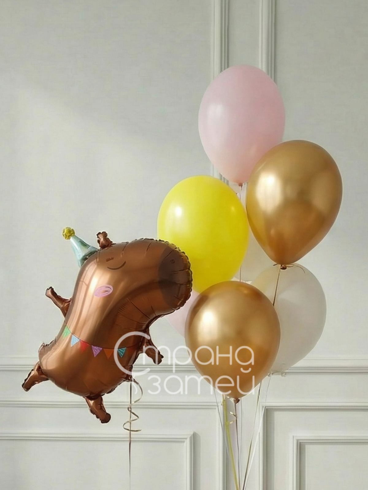 set-veselaya-kapibara-shary-nizhniy-novgorod Сет шаров «Весёлая капибара», фигура капибара и фонтан из шаров, Нижний Новгород